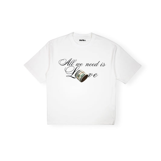 All we need is love Tee White